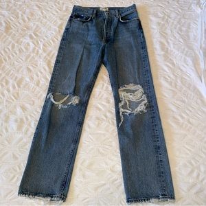Agolde high rise straight leg jeans